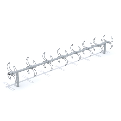 Η βάση ποδηλάτου Optimal είναι η ιδανική επιλογή για την ασφαλή στάθμευση και αποθήκευση ποδηλάτων σε δημόσιους χώρους. Διατίθεται σε πολλά διαφορετικά μεγέθη για να καλύψει τις ανάγκες του εξωτερικού σας περιβάλλοντος για στάθμευση ποδηλάτων. Αυτή η παραλλαγή προσφέρει δεκαέξι θέσεις στις δύο πλευρές και διαθέτει αγκυρώσεις με μπετό.