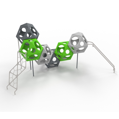 Αυτό θα είναι σίγουρα το επίκεντρο οποιασδήποτε παιδικής χαράς. Οι ορειβάτες θα βελτιώσουν τις δεξιότητές τους καθώς αντιμετωπίζουν τα διάφορα επίπεδα αναρρίχησης που προσφέρονται ενώ βιώνουν διαφορετικά ύψη. Για τους πιο τολμηρούς που αναζητούν έναν συναρπαστικό τρόπο να κατέβουν, μπορούν είτε να γλιστρήσουν κάτω από τη ράγα Banister για να γλιστρήσουν με διαφορετικό τρόπο είτε να κατεβούν από το Fireman’s Pole καθώς προσποιούνται ότι είναι πυροσβέστης! Το PlayCubes προσφέρει επίσης στα παιδιά ένα άνετο μέρος για να χαλαρώσουν, να κοινωνικοποιηθούν και να δουν τον χώρο παιχνιδιού από διαφορετική οπτική γωνία σε ένα ύψος στο οποίο αισθάνονται πιο άνετα.