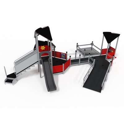 Σχεδιασμένο για προσβασιμότητα και γεμάτο συναρπαστικά στοιχεία, το UniPlay Yellowstone είναι μια ολοκληρωμένη και ευέλικτη κατασκευή παιχνιδιού που έχει σχεδιαστεί για να παρέχει μια διασκεδαστική και προσβάσιμη εμπειρία παιχνιδιού για παιδιά όλων των ικανοτήτων. Ο πύργος περιλαμβάνει μια τσουλήθρα και μια τιμονιέρα πλοίου, η οποία είναι προσβάσιμη με σημείο μεταφοράς και σκάλες χωρίς αποκλεισμούς. Η περιοχή του κάτω καταστρώματος επιτρέπει την πρόσβαση για αναπηρικά αμαξίδια σε μια περιοχή παιχνιδιών καταστρώματος με πολλά πάνελ παιχνιδιών και ένα μεγάλο δίχτυ για χαλάρωση. Τέλος, στο ισόγειο, τα παιδιά έχουν πρόσβαση σε σωλήνες ομιλίας. Υπάρχει κάτι για όλους!