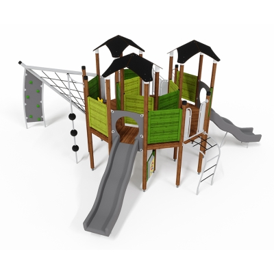 Το UniPlay Katmai είναι ένας ολοκληρωμένος πύργος κυκλικής διαδρομής που προσφέρει πρόσβαση σε μεταφορές, αναρριχητικό μηχάνημα με μπάλες σε στύλο, απαιτητικούς τοίχους και δίχτυα αναρρίχησης, διπλές ανοιχτές τσουλήθρες και πάνελ παιχνιδιών κάτω από το κατάστρωμα για διαδραστική διασκέδαση. Έχει σχεδιαστεί για να παρέχει μια ποικιλία συναρπαστικών δραστηριοτήτων για όλους.