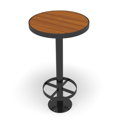 Το στρογγυλό τραπέζι μπαρ Sofiero είναι ένα κομψό και ανθεκτικό τραπέζι εξωτερικού χώρου, ιδανικό για κοινωνικές συναναστροφές σε πάρκα, πλατείες και υπαίθριες καφετέριες. Το στρογγυλό τραπέζι μπαρ Sofiero προσφέρει κομψότητα και ανθεκτικότητα, ταιριάζοντας αβίαστα τόσο σε αστικό όσο και σε αγροτικό περιβάλλον. Συνδυάστε το με τα σκαμπό μπαρ Sofiero για μια ολοκληρωμένη διάταξη καθισμάτων, ιδανική για να απολαμβάνετε αναψυκτικά και να κοινωνικοποιείστε σε οποιονδήποτε εξωτερικό χώρο. Το τραπέζι έχει σχεδιαστεί για να αντέχει σε διάφορες καιρικές συνθήκες, εξασφαλίζοντας μακροχρόνια χρήση με ελάχιστη συντήρηση. Αυτή η παραλλαγή είναι ανεξάρτητη πάνω από το έδαφος, είναι καφέ ξύλου με μαύρο μεταλλικό σκελετό.