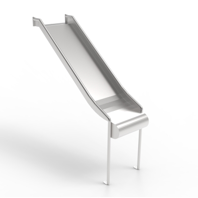 Ανθεκτική τσουλήθρα υψηλής ποιότητας από ανοξείδωτο ατσάλι, που παρέχεται με κιτ συναρμολόγησης για πλατφόρμες και δάπεδα. Η τσουλήθρα μπορεί να εγκατασταθεί σε μια πλαγιά ή σε έναν πύργο παιχνιδιού. Η ολίσθηση φέρνει στα παιδιά χαρά, βελτιώνοντας παράλληλα τη σωματική τους ανάπτυξη. Το σκαρφάλωμα και στη συνέχεια η ολίσθηση προς τα κάτω βελτιώνει την ισορροπία, την αντίληψη του χώρου και τη δύναμη. Οι κοινωνικές πτυχές της εναλλαγής και της βοήθειας μεταξύ τους προς και από την τσουλήθρα εμπλουτίζουν την εμπειρία παιχνιδιού.