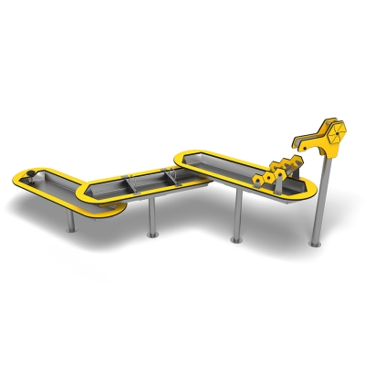 Το Jockfall προσφέρει μια συναρπαστική εμπειρία παιχνιδιού στο νερό με τέσσερα διαδραστικά στοιχεία: μια βρύση νερού, ένα κανάλι με σκαλοπάτια, ένα κανάλι με υδρορροή και ένα κανάλι με τάπα αποστράγγισης. Κατάλληλο για έως και οκτώ παιδιά, προωθεί την ευφάνταστη εξερεύνηση, την ομαδική εργασία και την επίλυση προβλημάτων. Κατάλληλο για σχολεία, νηπιαγωγεία, δημόσια πάρκα και εμπορικές ή ψυχαγωγικές παιδικές χαρές, το Jockfall είναι κατασκευασμένο από στιβαρά και ανθεκτικά στις καιρικές συνθήκες υλικά, εξασφαλίζοντας μακροχρόνια διασκέδαση σε εξωτερικούς χώρους, ενώ παράλληλα υποστηρίζει την ανάπτυξη της πρώιμης παιδικής ηλικίας μέσω ενεργού, διαδραστικού παιχνιδιού. Όλα τα στοιχεία είναι κατασκευασμένα από ανθεκτικό HPL, πλαστικό και ανοξείδωτο ατσάλι, συμπεριλαμβανομένων των συνδετήρων, καθιστώντας το κατάλληλο για μακροχρόνια χρήση σε υγρές ή απαιτητικές συνθήκες. Ο σχεδιασμός επιτρέπει επίσης την εύκολη πρόσβαση, εξασφαλίζοντας παιχνίδι χωρίς αποκλεισμούς και φιλικό προς το χρήστη.