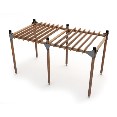 Η πέργκολα HAGS είναι μια κομψή και λειτουργική εξωτερική κατασκευή σχεδιασμένη για να αναβαθμίζει πάρκα, μονοπάτια και κοινοτικούς χώρους. Παρέχει σκιερούς χώρους καθισμάτων, καθιστώντας την ιδανική για χαλάρωση και κοινωνικές συγκεντρώσεις. Διαθέσιμη σε χρώμα καφέ, αυτή η πέργκολα μπορεί να συνδυαστεί με άλλα έπιπλα εξωτερικού χώρου HAGS για να δημιουργήσει φιλόξενους κοινωνικούς χώρους που συνδυάζονται άψογα με το φυσικό περιβάλλον. Ιδανική για την ενίσχυση της αισθητικής του εξωτερικού χώρου, προσφέροντας παράλληλα έναν άνετο, σκιερό χώρο συγκέντρωσης για όλες τις ηλικίες. Αυτή η παραλλαγή έχει 2 τμήματα.