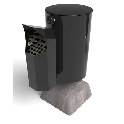 Ο κάδος απορριμμάτων Poppel είναι μια πρακτική και διακριτική λύση απορριμμάτων, σχεδιασμένη να ενσωματώνεται άψογα σε διάφορα περιβάλλοντα. Διαθέτοντας μια κρυφή σακούλα για μια καθαρή εμφάνιση, είναι φιλικός προς το χρήστη και εύκολος στη συντήρηση. Το ασφαλές καπάκι κρατά τα ζώα τα πουλιά μακριά από αυτό, ενώ η στιβαρή λαβή επιτρέπει το εύκολο άνοιγμα και κλείσιμο. Αυτή η έκδοση διαθέτει τασάκι Asken σε μαύρο χρώμα, παρέχοντας μια ολοκληρωμένη λύση απόρριψης απορριμμάτων για εξωτερικούς χώρους. Αυτή η παραλλαγή είναι ανεξάρτητη.