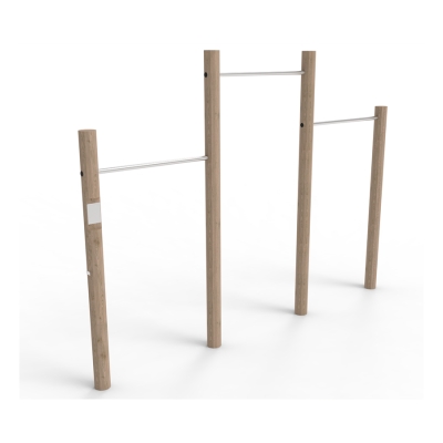 Οι μπάρες Pull Up είναι ένας ευέλικτος εξοπλισμός σχεδιασμένος για εξωτερικούς χώρους γυμναστικής. Υποστηρίζουν κυρίως έλξεις για την εκγύμναση της πλάτης, των ώμων και των χεριών. Με τρεις μπάρες, περισσότεροι άνθρωποι μπορούν να γυμνάζονται ταυτόχρονα και οι περισσότεροι θα μπορούν να τις φτάσουν. Υποστηρίζει επίσης μια ποικιλία άλλων ασκήσεων, καθιστώντας το έναν πολυλειτουργικό εξοπλισμό γυμναστικής.