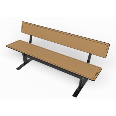 Το παγκάκι πάρκου Ekeby με πλάτη συνδυάζει τον μινιμαλιστικό σχεδιασμό με την ευελιξία, καθιστώντας το μια κομψή προσθήκη σε κάθε εξωτερικό χώρο. Ως μέρος της σειράς Ekeby, αυτό το παγκάκι πάρκου μπορεί να συνδυαστεί με ασορτί τραπέζια ή παγκάκια χωρίς πλάτη για να δημιουργήσει έναν φιλόξενο εξωτερικό χώρο συγκέντρωσης. Η συλλογή Ekeby είναι απλή αλλά εξαιρετικά λειτουργική και προσεκτικά σχεδιασμένη για να διαρκεί πολλά χρόνια. Αυτή η παραλλαγή έχει αγκύρωση άνω του εδάφους, είναι κατασκευασμένο από HPL (High Pressure Laminate) μπέζ και μαύρο μεταλλικό σκελετό.