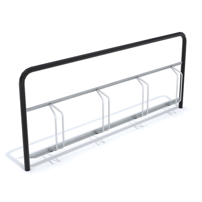 Η σχάρα ποδηλάτων Gaspra είναι μια αξιόπιστη και ευέλικτη λύση για στάθμευση και αποθήκευση ποδηλάτων. Συνδυάζει ανθεκτικότητα, λειτουργικότητα και φιλικό προς το χρήστη σχεδιασμό για να παρέχει έναν ασφαλή και οργανωμένο χώρο για τους ποδηλάτες, ώστε να μπορούν να παρκάρουν τα ποδήλατά τους σε διάφορους εξωτερικούς χώρους. Η Gaspra είναι μια χυτή σχάρα ποδηλάτων που διατίθεται σε διαφορετικά μεγέθη. Αυτή η παραλλαγή προσφέρει τέσσερις ρυθμιζόμενες θέσεις για ποδήλατα σε μαύρο και γαλβανισμένο μεταλλικό φινίρισμα.