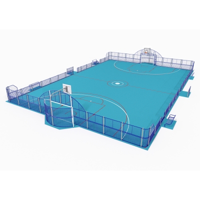 Το Phoenix Arena είναι ένα μεγάλο πολύ-αθλητικό γήπεδο 30x20 μ., σχεδιασμένο ως χώρος συγκέντρωσης της κοινότητας για όλες τις ηλικίες. Με πάνελ ύψους 2 μέτρων που διαθέτουν κεντρικό τοξωτό τμήμα τέρματος και μπασκέτα, προσφέρει έναν ευέλικτο χώρο για διάφορα αθλήματα. Στρογγυλεμένες γωνίες και κομψά πάνελ με σκαλοπάτια οδηγούν σε πλευρές ύψους 1 μέτρου, ενώ οι είσοδοι στις πύλες εκατέρωθεν παρέχουν εύκολη πρόσβαση. Τα καθίσματα θεατών κατά μήκος της περιμέτρου ενθαρρύνουν την οικογένεια και τους φίλους να υποστηρίξουν τις δραστηριότητες στο εσωτερικό, καθιστώντας το Phoenix Arena ιδανικό για την προώθηση της κοινωνικής αλληλεπίδρασης, της διασκέδασης και του ενεργού παιχνιδιού.