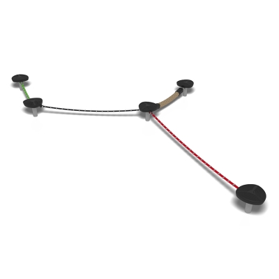 Η ισορροπία σχοινιού Trilora είναι ένα μεγάλο μονοπάτι ισορροπίας για παιδική χαρά που διαθέτει πέντε πλατφόρμες και το πλήρες σετ σχοινιών slackline - συμπεριλαμβανομένων μήκους 2μ, 3μ και 4μ, καθώς και το ογκώδες σχοινί Jungle Rope. Σχεδιασμένο για ποικίλο παιχνίδι και σωματική ανάπτυξη, κάθε σχοινί προσφέρει διαφορετικό επίπεδο δυσκολίας, βοηθώντας τους χρήστες να αναπτύξουν ισορροπία, δύναμη και συντονισμό. Με πολλαπλές διαδρομές και συνδέσεις πλατφορμών, το Trilora ενθαρρύνει την εξερεύνηση και το ομαδικό παιχνίδι, καθιστώντας το μια ξεχωριστή διαδρομή μετ' εμποδίων για πάρκα, σχολεία και ενεργά υπαίθρια περιβάλλοντα.