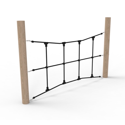 Αυτό το δίχτυ κάθετης αναρρίχησης προσφέρει μια ασφαλή εμπειρία αναρρίχησης για παιδιά όλων των ηλικιών. Με ένα διαχειρίσιμο ύψος, το κάθετο δίχτυ ενθαρρύνει ακόμη και τα μικρότερα να αναλάβουν την πρόκληση της αναρρίχησης. Καθώς τα παιδιά κινούνται μέσα στο εύκαμπτο δίχτυ, όχι μόνο βελτιώνουν την ισορροπία τους, αλλά και τον συντονισμό, την κρίση απόστασης και τη μυϊκή δύναμη. Για να ξεκινήσουν, μπορούν να κρατηθούν από τον στύλο, βιώνοντας έτσι τα διαφορετικά υλικά που οξύνουν τις αισθήσεις τους. Το χαμηλό ύψος διασφαλίζει ότι ακόμη και τα μικρότερα μπορούν να εξερευνήσουν τα όριά τους χωρίς ανησυχία. Επιπλέον, πολλά παιδιά μπορούν να παίξουν στο δίχτυ ταυτόχρονα, γεγονός που ενισχύει τις δεξιότητες ομαδικής εργασίας και τους κοινωνικούς δεσμούς.