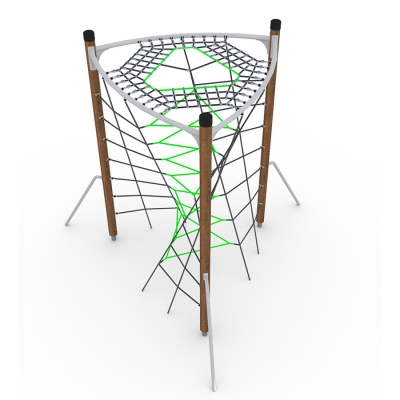 Το UniPlay Swixy είναι ένα οπτικά εντυπωσιακό στριφτό δίχτυ αναρρίχησης σχεδιασμένο για παιδιά ηλικίας 5 ετών και άνω, που προσφέρει τρία επίπεδα δυσκολίας που ταιριάζουν σε διάφορες ικανότητες. Τα παιδιά μπορούν να επιλέξουν τη διαδρομή τους προς την κορυφή, όπου μπορούν να χαλαρώσουν και να κοινωνικοποιηθούν στο δίχτυ κορυφής πριν κατέβουν. Αυτή η συναρπαστική μονάδα αναρρίχησης προσφέρει μια αίσθηση περιπέτειας, πρόκλησης και ενθουσιασμού, ενώ παράλληλα ενισχύει τις κινητικές δεξιότητες, όπως η ισορροπία, ο συντονισμός, η δύναμη και η επιδεξιότητα. Ιδανικό για πάρκα, σχολεία και παιδικές χαρές, το Swixy προσφέρει υψηλή αξία παιχνιδιού και μια δυναμική εμπειρία αναρρίχησης για περιπετειώδη παιδιά.